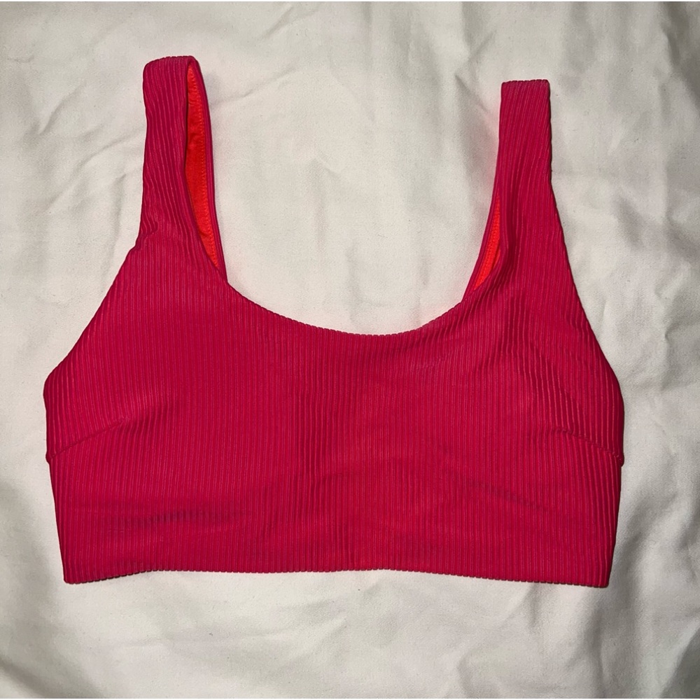 Gymshark Pink/Red Swim Top